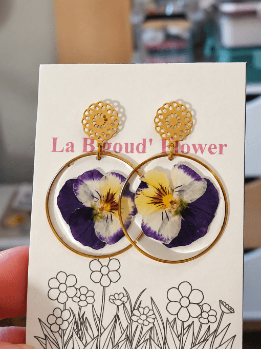 Boucles d'oreilles Mes Petites Pensées