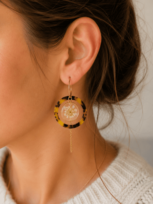 Boucles d'oreilles Moka