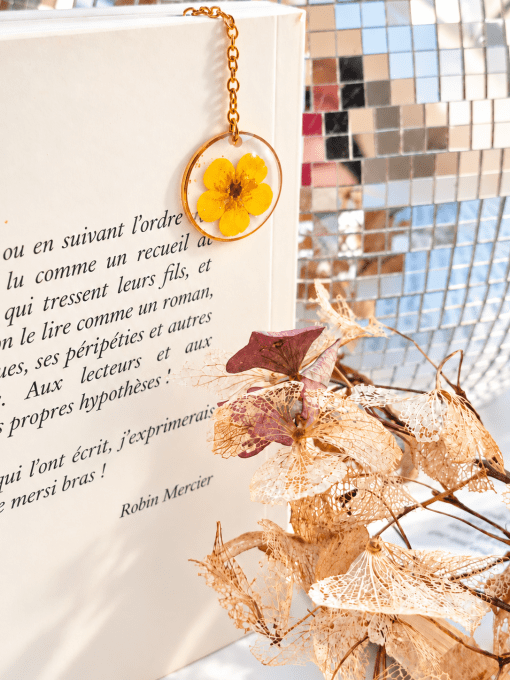Marque-page Bouton d'Or
